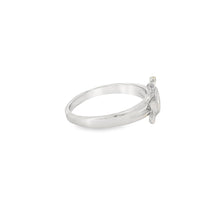 Load image into Gallery viewer, White lab opal turtle sterling silver ring