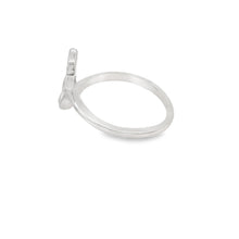 Load image into Gallery viewer, White lab opal butterfly sterling silver ring