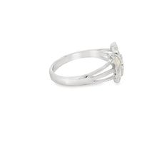 Load image into Gallery viewer, White lab opal butterfly sterling silver ring