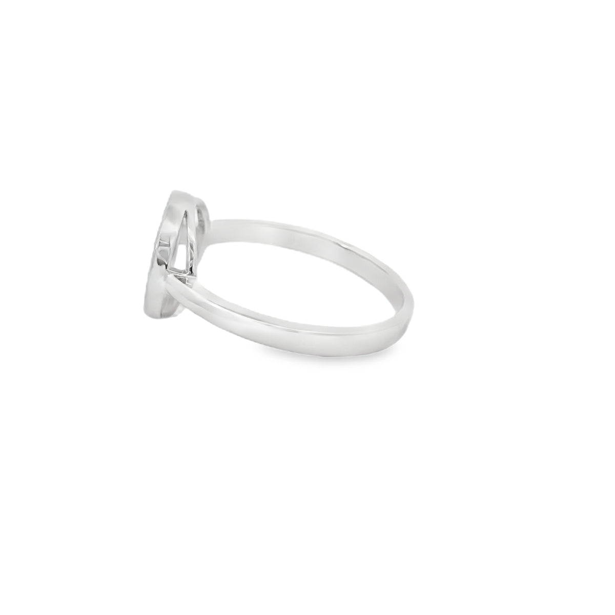 Blue lab opal tree of life sterling silver ring