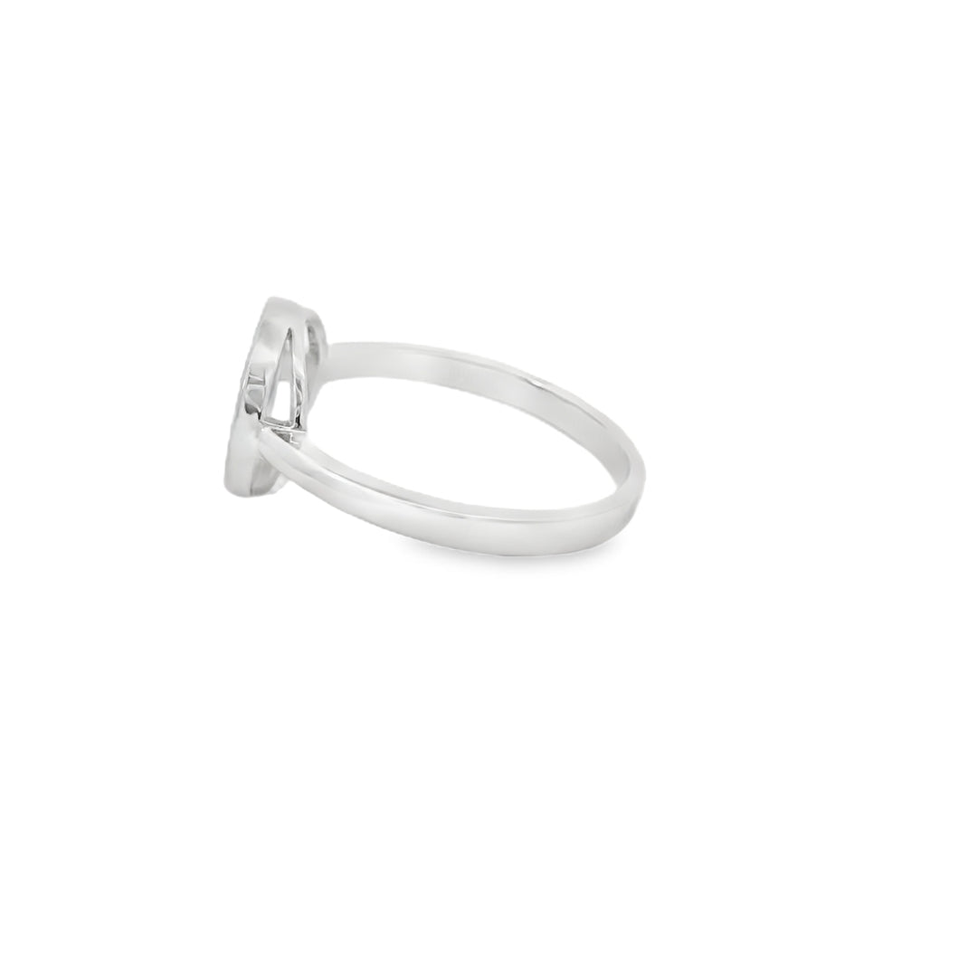 Blue lab opal tree of life sterling silver ring