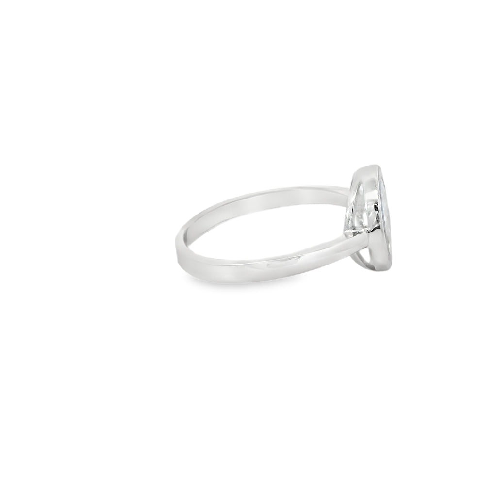 Blue lab opal tree of life sterling silver ring