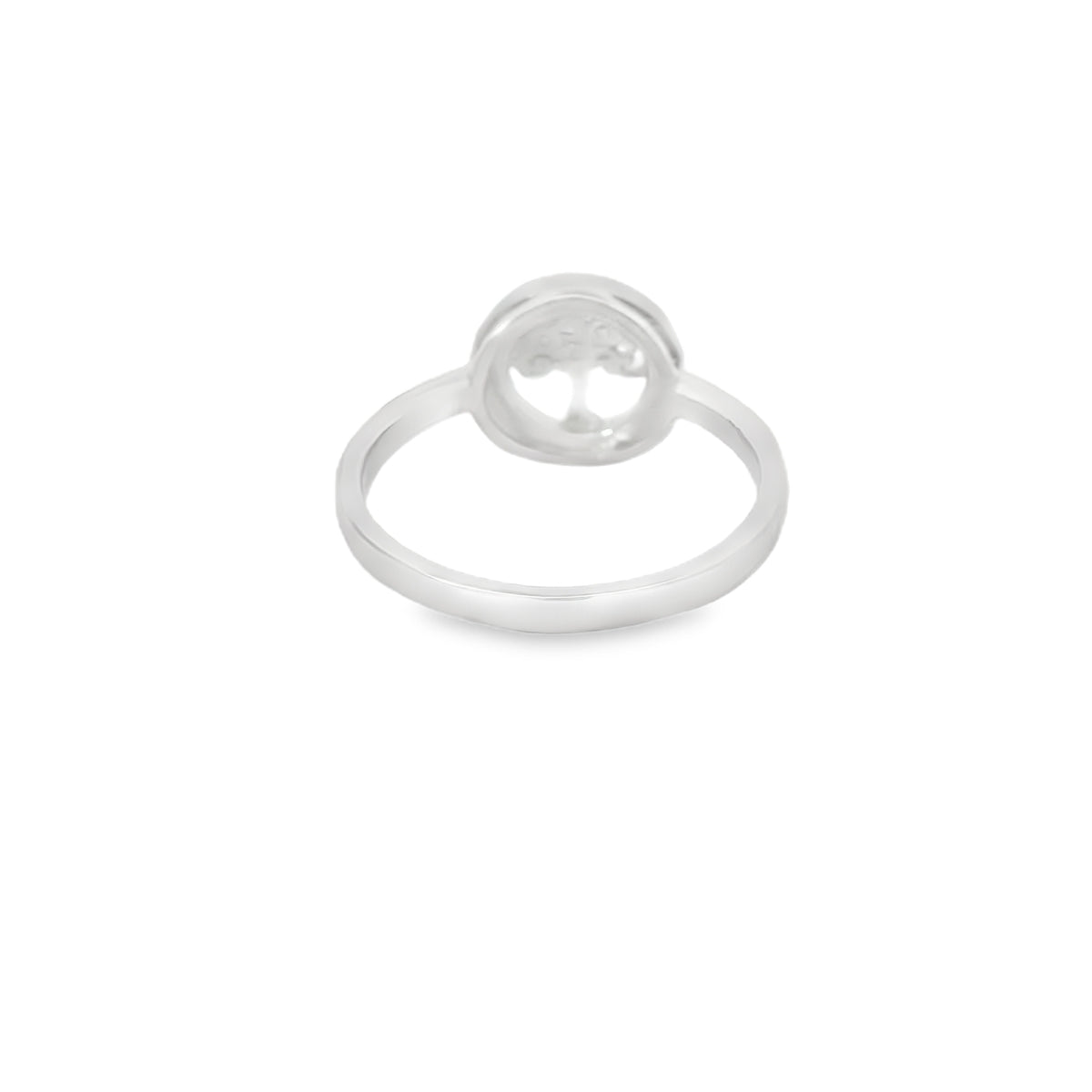 Blue lab opal tree of life sterling silver ring