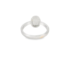 Load image into Gallery viewer, Blue Lab Opal Oval 7x5mm Cubic Zirconia Sterling Silver Ring