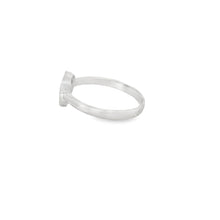 Load image into Gallery viewer, Blue lab opal 7x7mm heart cubic zirconia sterling silver