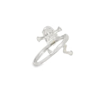 Load image into Gallery viewer, Blue lab opal frog sterling silver ring