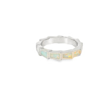Load image into Gallery viewer, White Lab Opal Sterling Silver Ring
