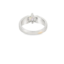 Load image into Gallery viewer, White Lab Opal Purple Cubic Zirconia Sterling Silver Ring