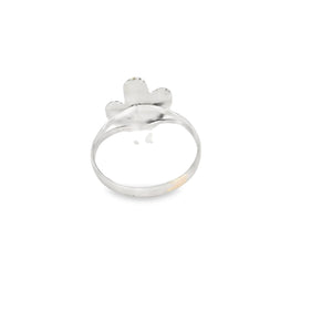 Blue lab opal cactus ring