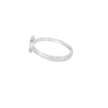 Load image into Gallery viewer, Blue lab opal anchor sterling silver ring
