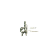 Load image into Gallery viewer, TINY CHAIR STERLING SILVER EARRINGS