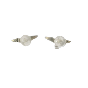 TINY SEAGULL STERLING SILVER EARRINGS