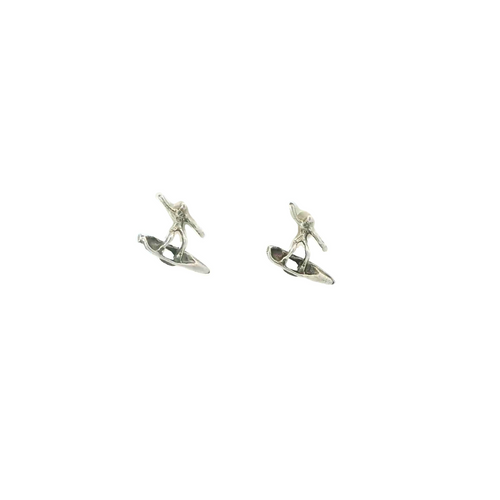 SURFER STERLING SILVER EARRINGS