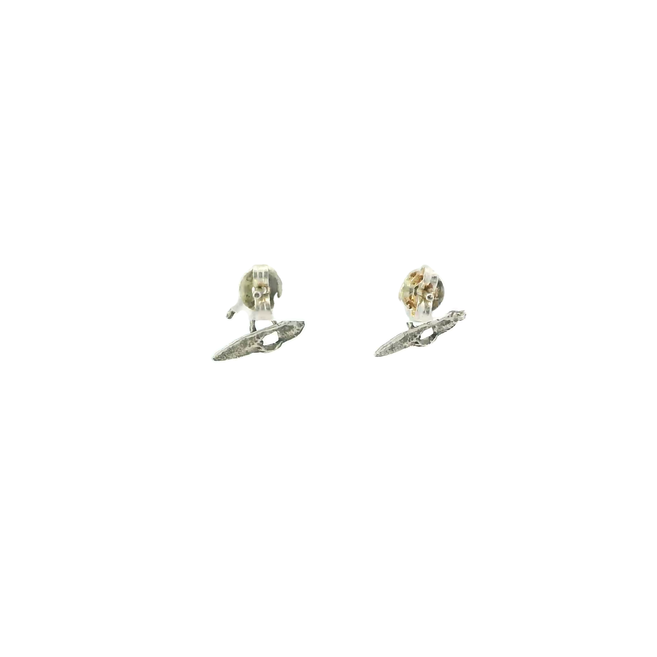 SURFER STERLING SILVER EARRINGS