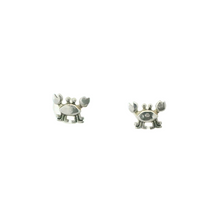 Load image into Gallery viewer, TINY CRAB STERLING SILVER EARRINGS