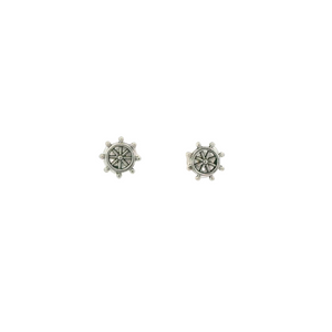 TINY HELM STERLING SILVER EARRINGS