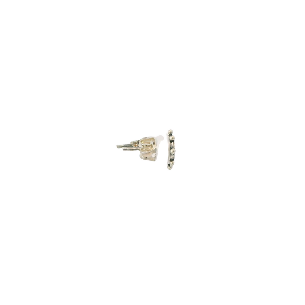 TINY HELM STERLING SILVER EARRINGS