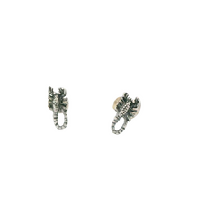 Load image into Gallery viewer, TINY SCORPION STERLING SILVER EARRINGS