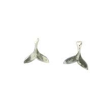 Load image into Gallery viewer, WHALE TAIL STERLING SILVER EARRINGS