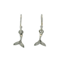 WHALE TAIL STERLING SILVER EARRINGS