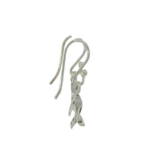 Load image into Gallery viewer, WHALE TAIL STERLING SILVER EARRINGS