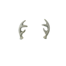 Load image into Gallery viewer, DEER ANTLERS STERLING SILVER EARRINGS