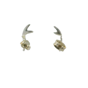 DEER ANTLERS STERLING SILVER EARRINGS