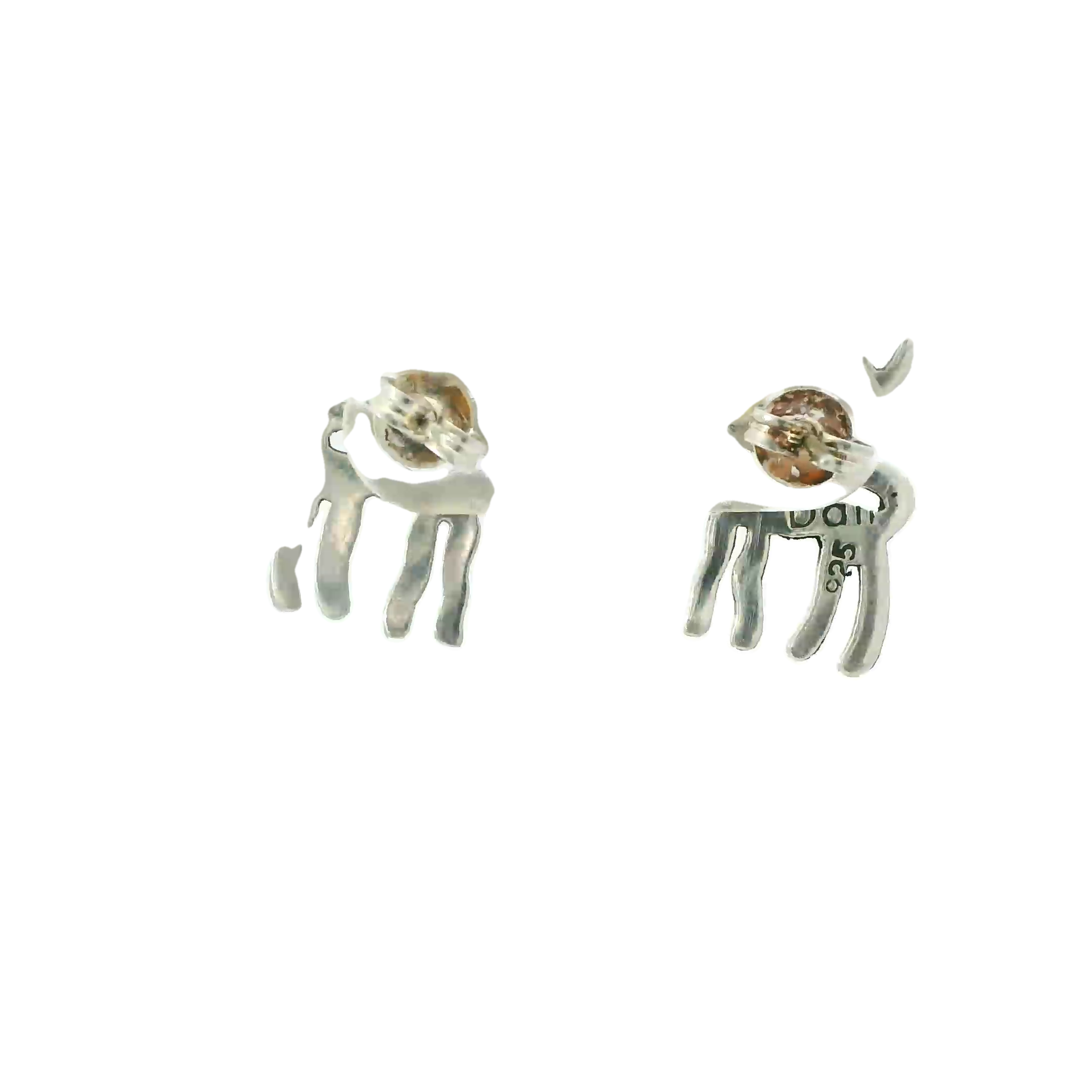 MOOSE STERLING SILVER EARRINGS
