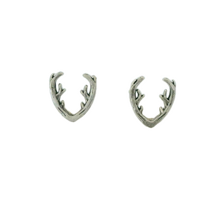 DEER ANTLERS STERLING SILVER EARRINGS