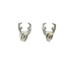 Load image into Gallery viewer, DEER ANTLERS STERLING SILVER EARRINGS