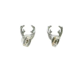 DEER ANTLERS STERLING SILVER EARRINGS