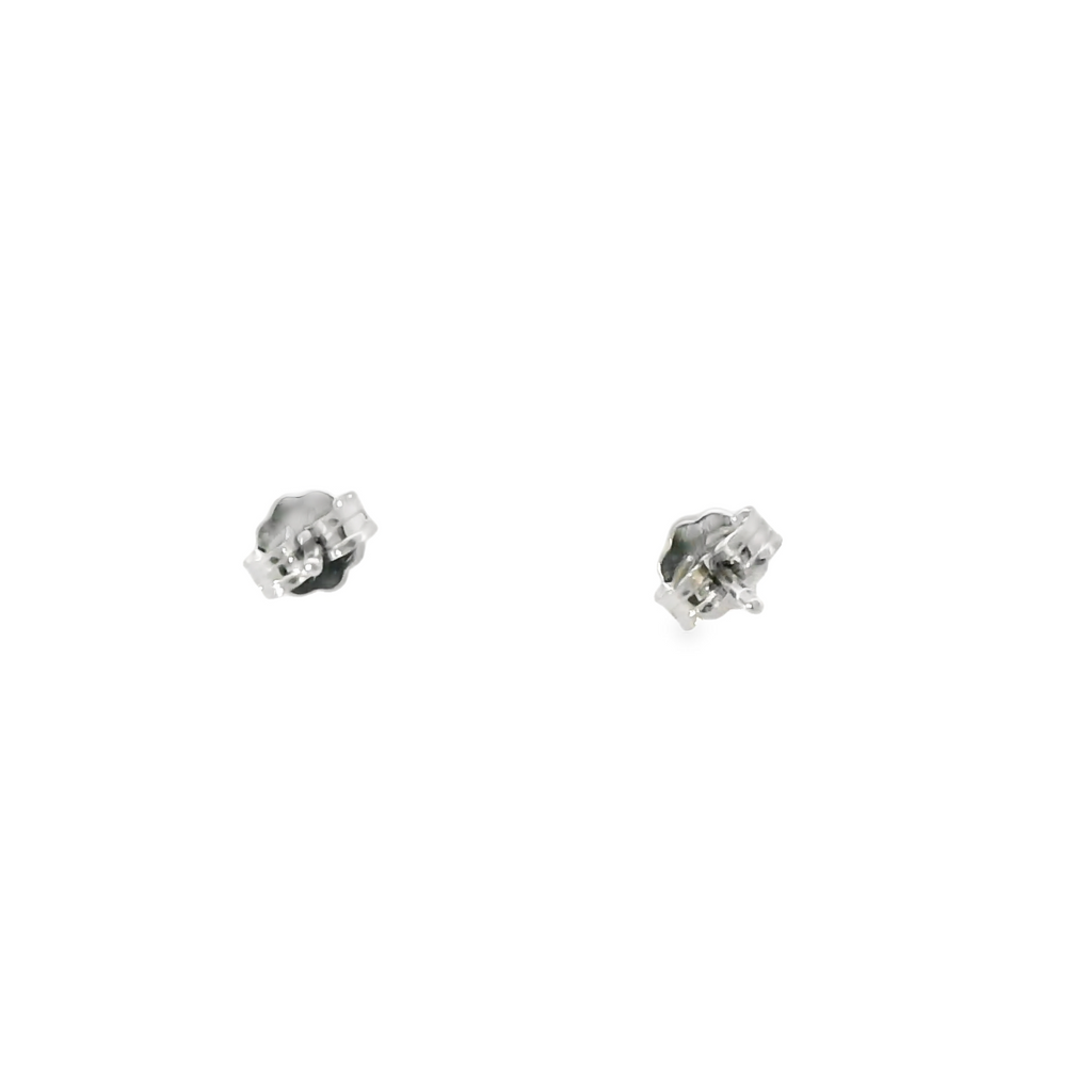 TINY PEARL STERLING SILVER EARRINGS (ROUND)