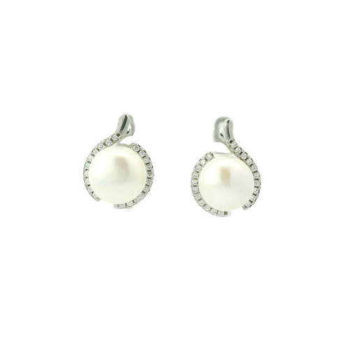 STERLING SILVER PEARL EARRINGS