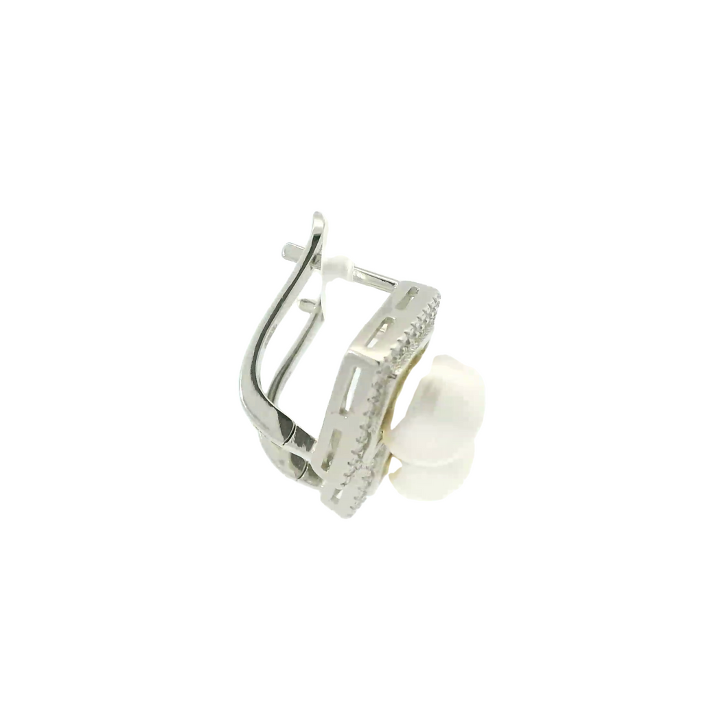 PEARL STERLING SILVER EARRINGS