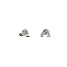 Load image into Gallery viewer, CUBIC ZIRCONIA STERLING SILVER EARRINGS (RAINBOW)