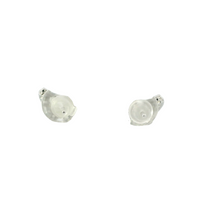 Load image into Gallery viewer, WHITE CUBIC ZIRCONIA STERLING SILVER EARRINGS (BUTTERFLY)