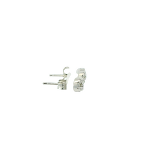 WHITE CUBIC ZIRCONIA STERLING SILVER EARRINGS (INFINITY)