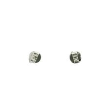 Load image into Gallery viewer, WHITE CUBIC ZIRCONIA STERLING SILVER EARRINGS (PRINCESS)