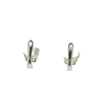 Load image into Gallery viewer, WHITE CUBIC ZIRCONIA STERLING SILVER EARRINGS  (BUTTERFLY)