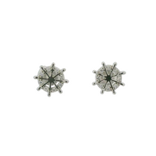 Load image into Gallery viewer, WHITE CUBIC ZIRCONIA STERLING SILVER EARRINGS (HELM)