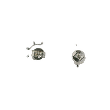 Load image into Gallery viewer, WHITE CUBIC ZIRCONIA STERLING SILVER EARRINGS (HELM)