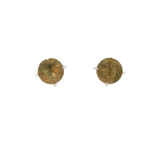 Load image into Gallery viewer, ZULTANITE EARRINGS, THE COLOR OF THE STONE CHANGES WITH DIFFERENT LIGHTING (ROUND)