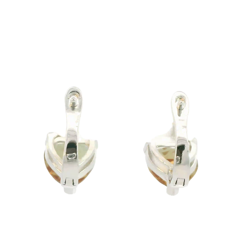 ZULTANITE COLOR CHANGING STERLING SILVER HEART EARRINGS