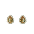 ZULTANITE COLOR CHANGING EARRINGS, CUBIC ZIRCONIA STERLING SILVER, (PEAR SHAPE)