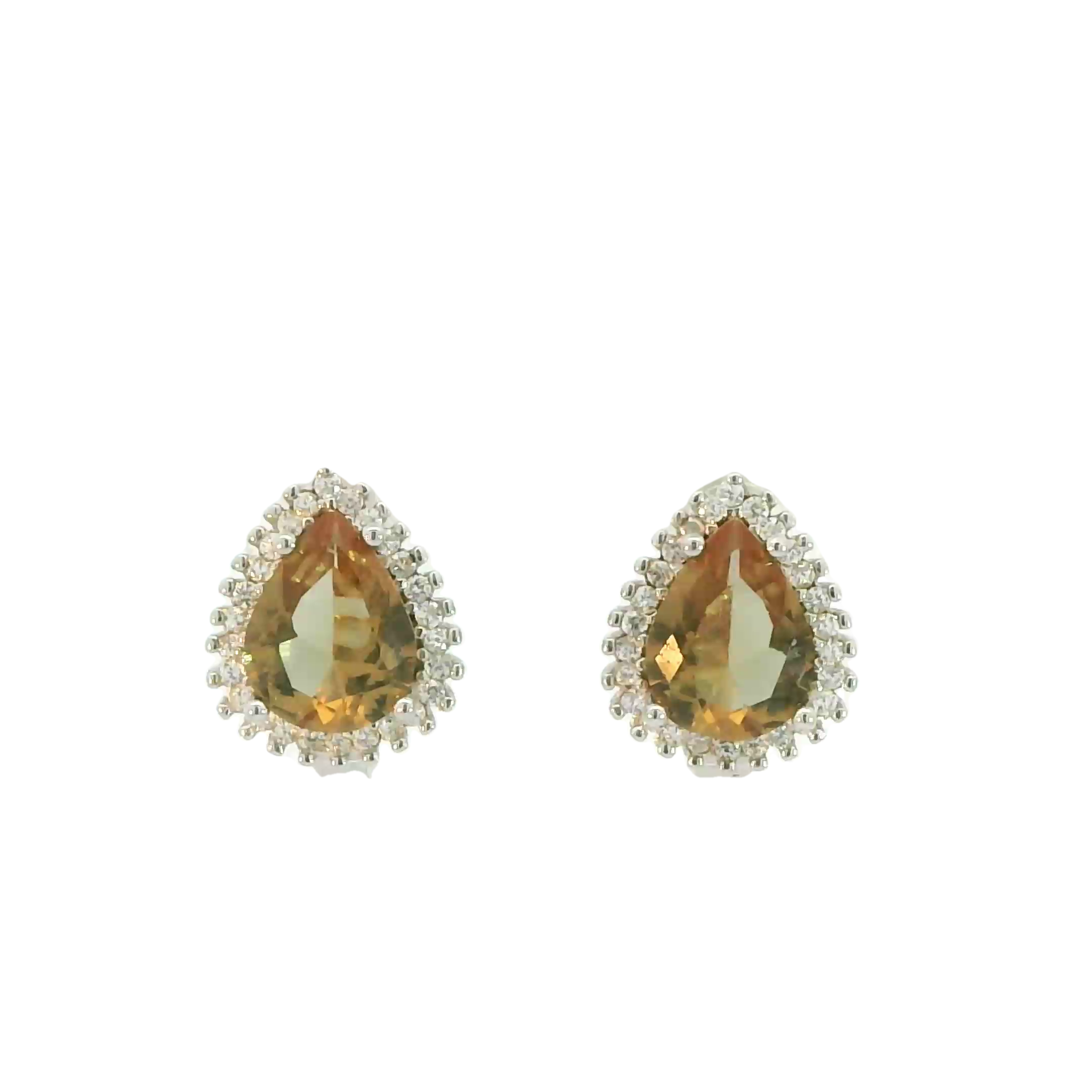 ZULTANITE COLOR CHANGING EARRINGS, CUBIC ZIRCONIA STERLING SILVER, (PEAR SHAPE)