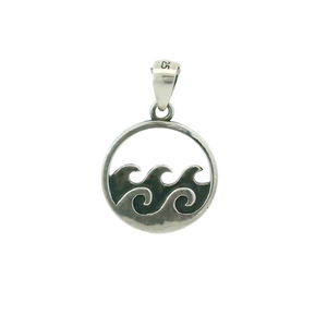 WAVE STERLING SILVER PENDANT