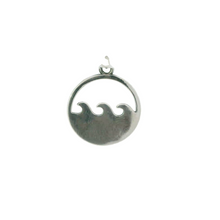 Load image into Gallery viewer, WAVE STERLING SILVER PENDANT