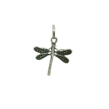 Load image into Gallery viewer, DRAGONFLY STERLING SILVER PENDANT