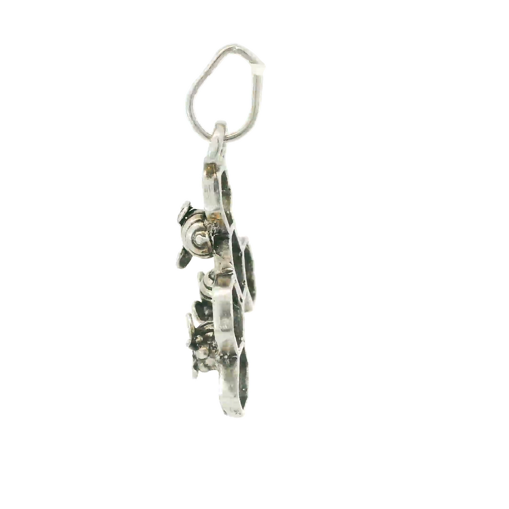 HONEY COMB (BEES) STERLING SILVER PENDANT
