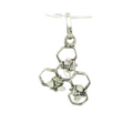 HONEY COMB (BEES) STERLING SILVER PENDANT